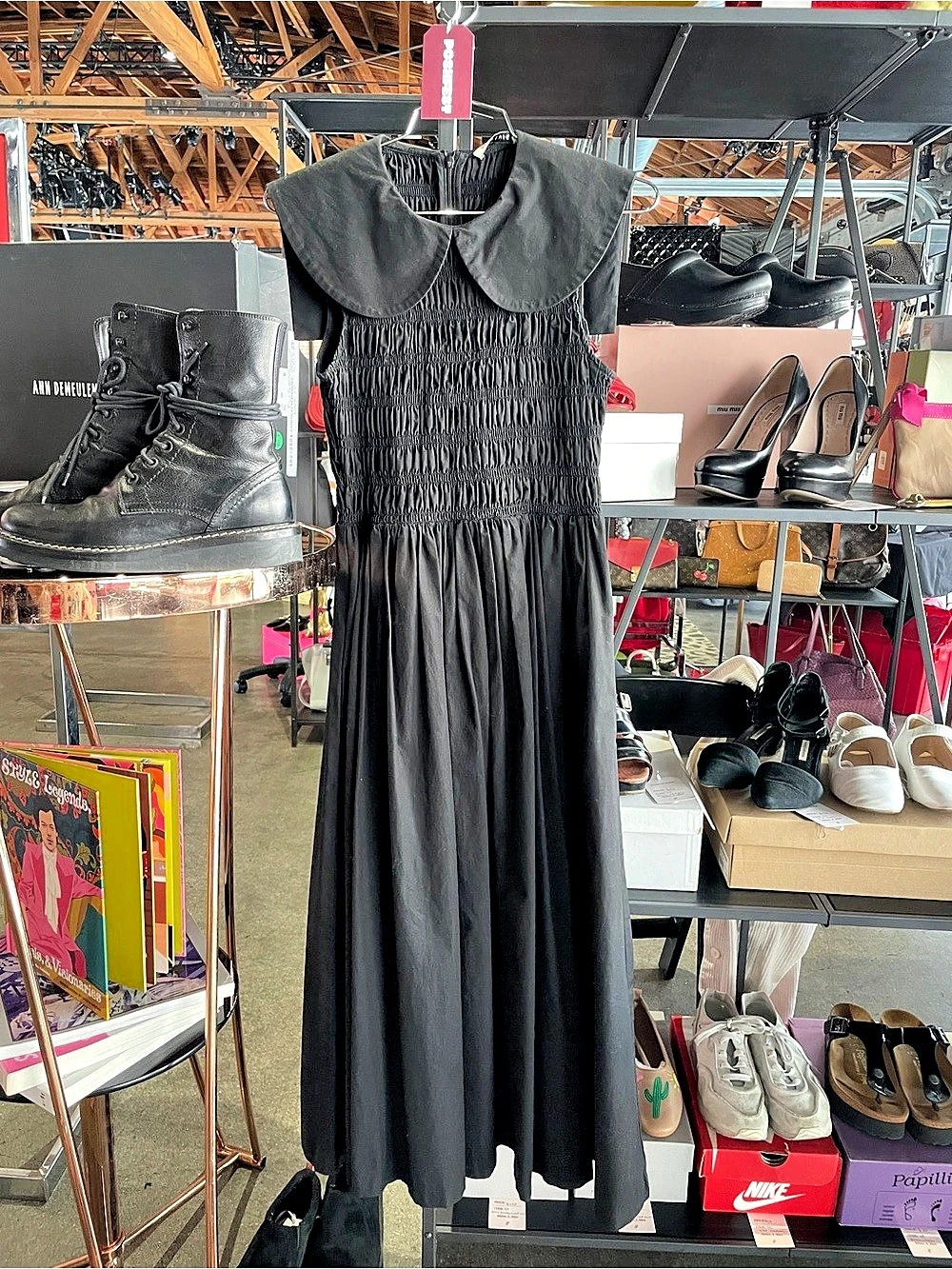 Sandy Liang Black Maxi Dress